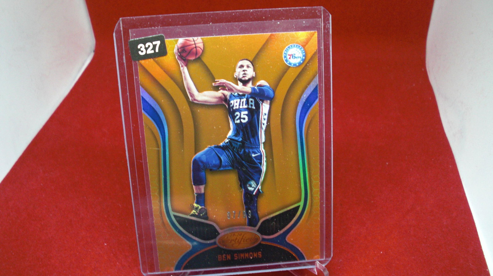 ben simmons orange #07/99: in top loader