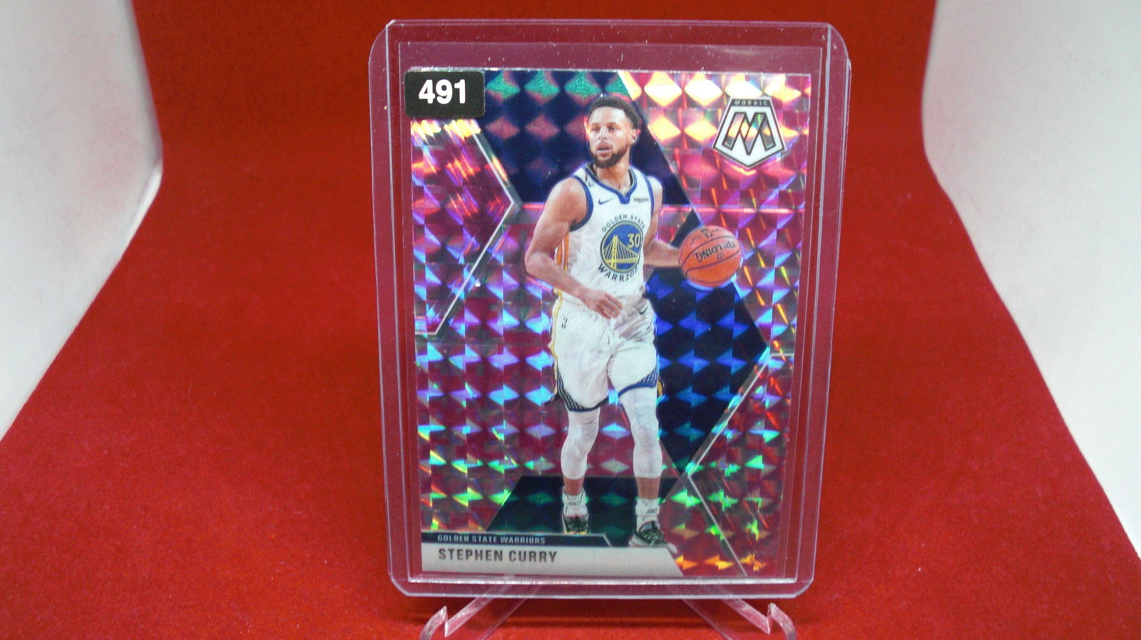 stephen curry pink mosaic: in top loader
