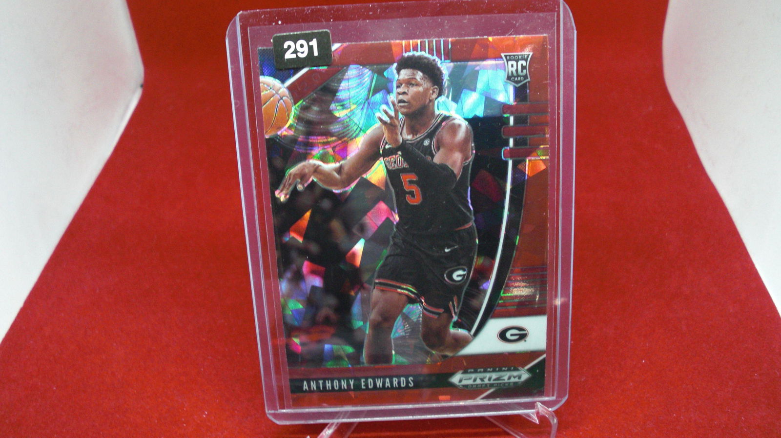 anthony edwards red rookie prizm (1 of 1)