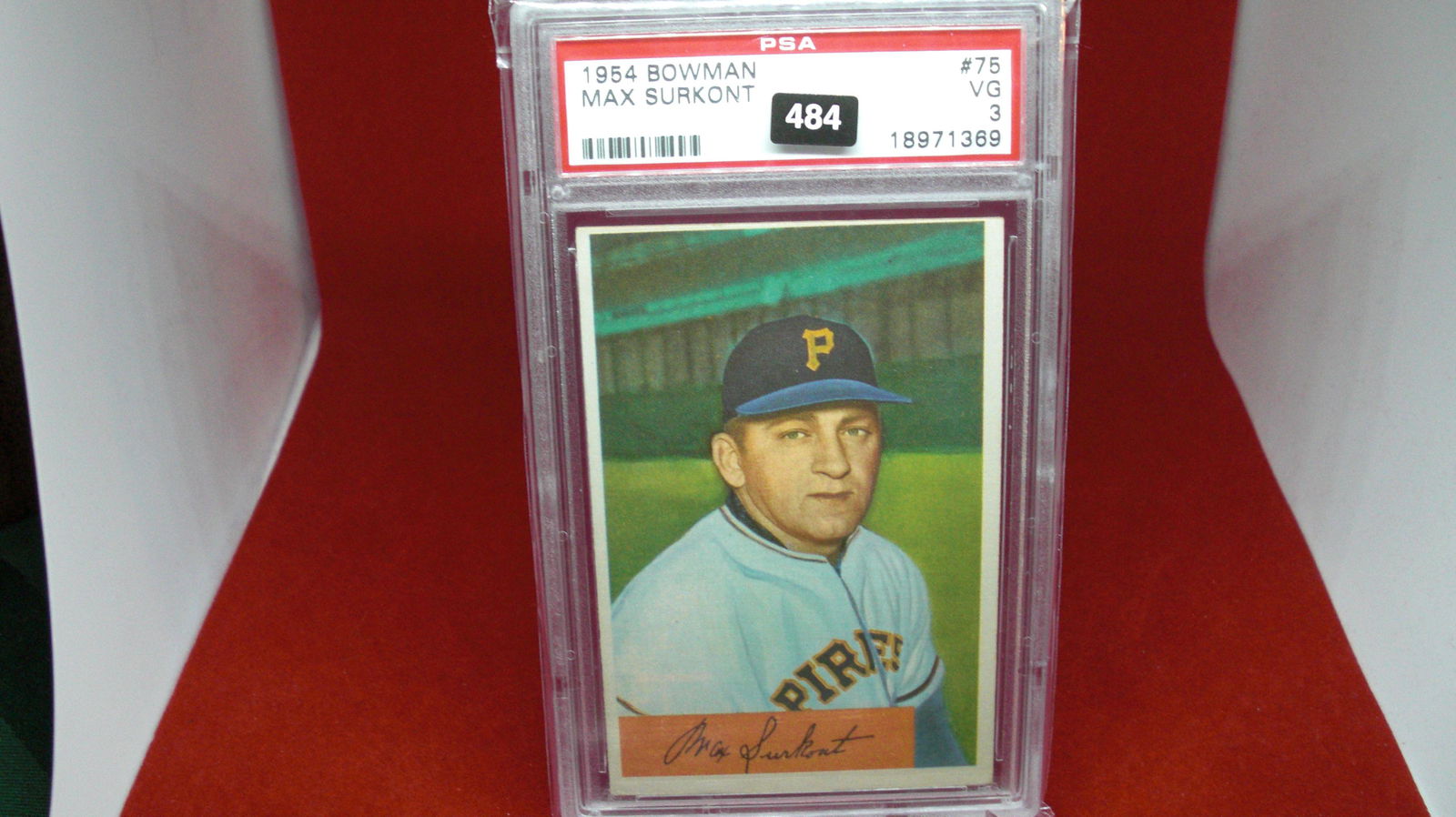 psa graded 1954 bowman max surkont mint 9 (1 of 1)