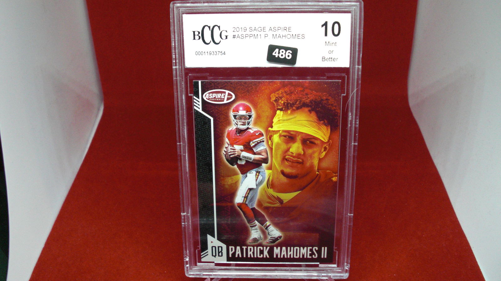 beckett graded patrick mahomes mint 10 (1 of 1)