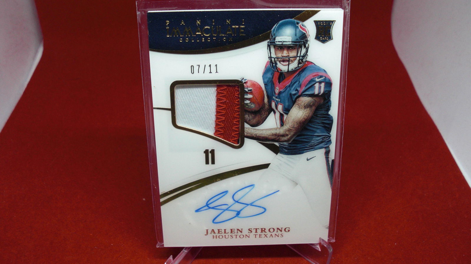 jalen strong immaculate signature/jersey rookie #07/11 (1 of 1)