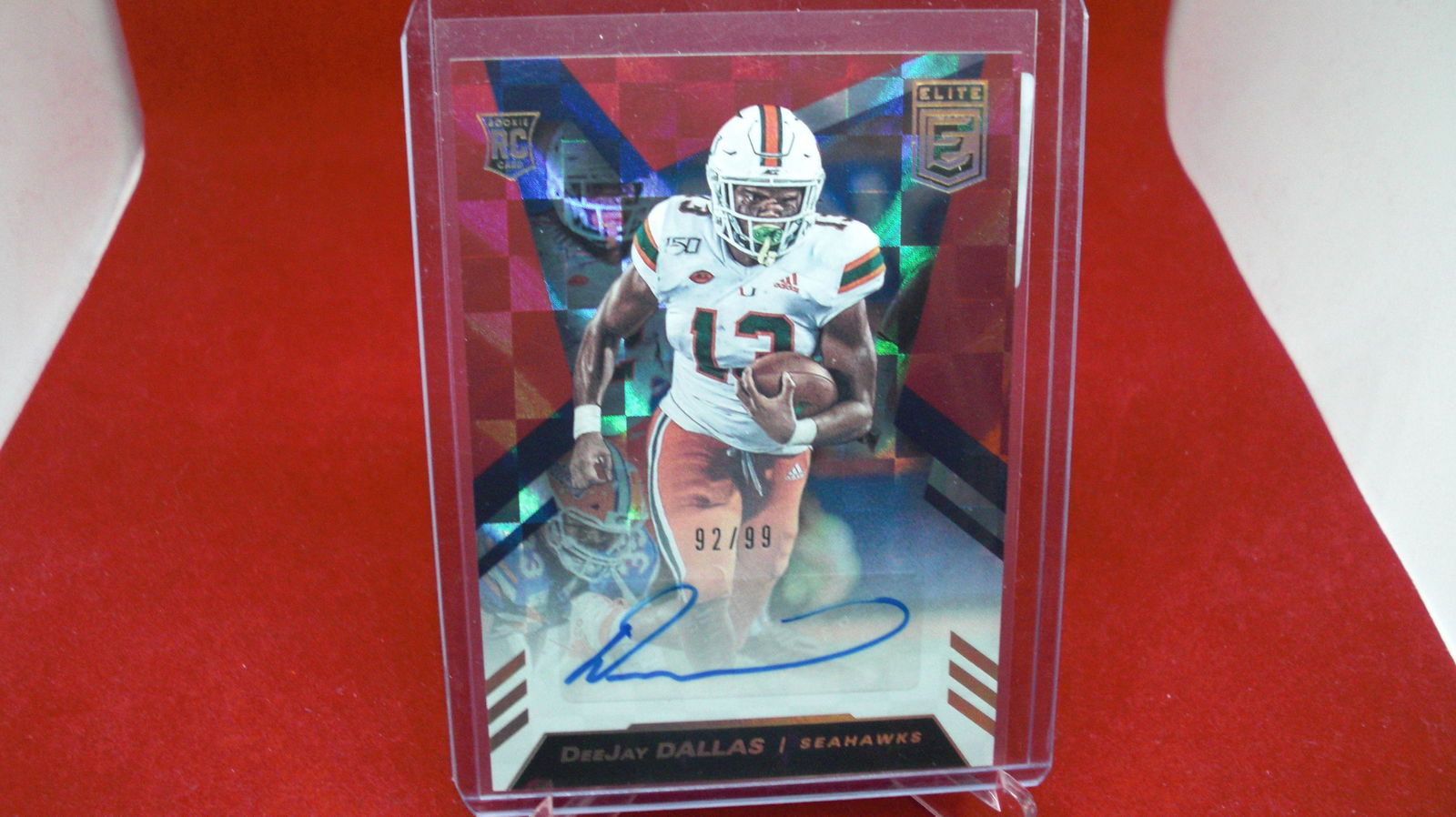deejay dallas signature red rookie (1 of 1)