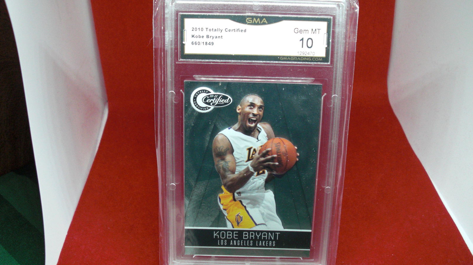 gma graded 2010 kobe bryant mint 10 #660/1849 (1 of 1)