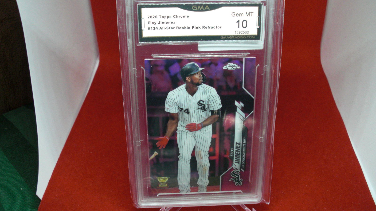 gma graded eloy jimenez pink refractor mint 10 (1 of 1)