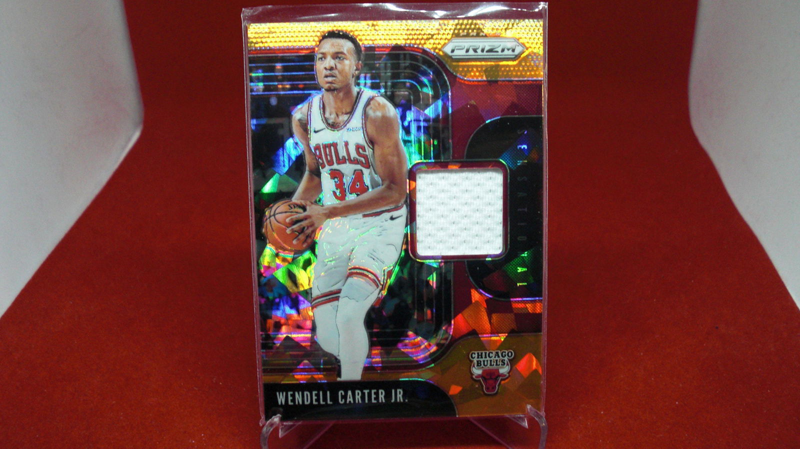 wendell carter jr orange prizm jersey (1 of 1)
