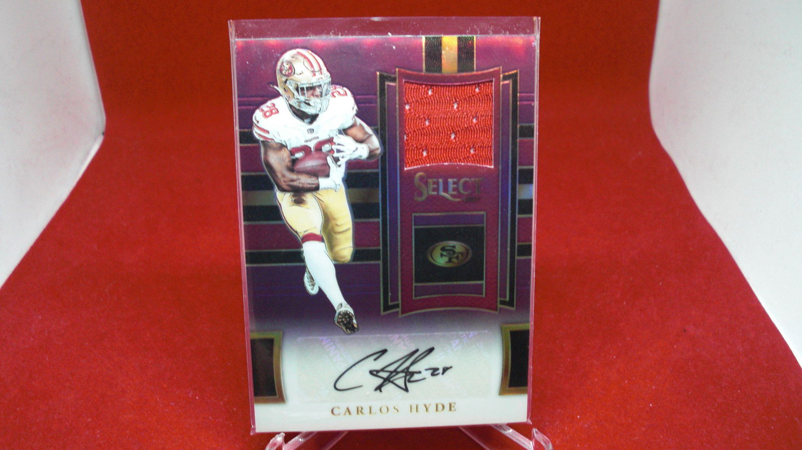 carlos hyde select jersey purple #30/49 (1 of 1)