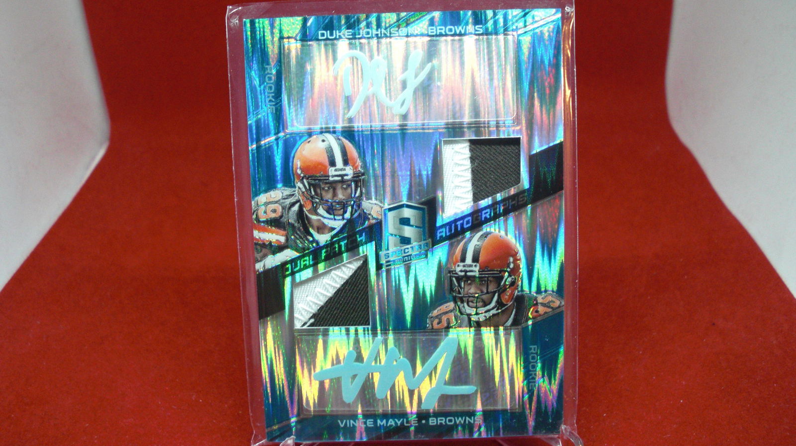 spectra duke johnson vince mayle signature /jersey (1 of 1)