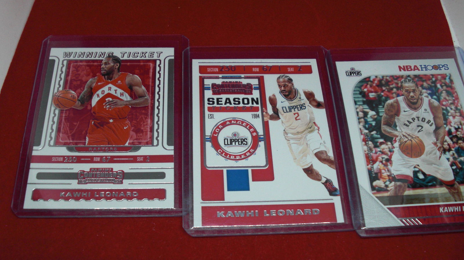 lot of 3 kawhi leonard cards (1 of 1)