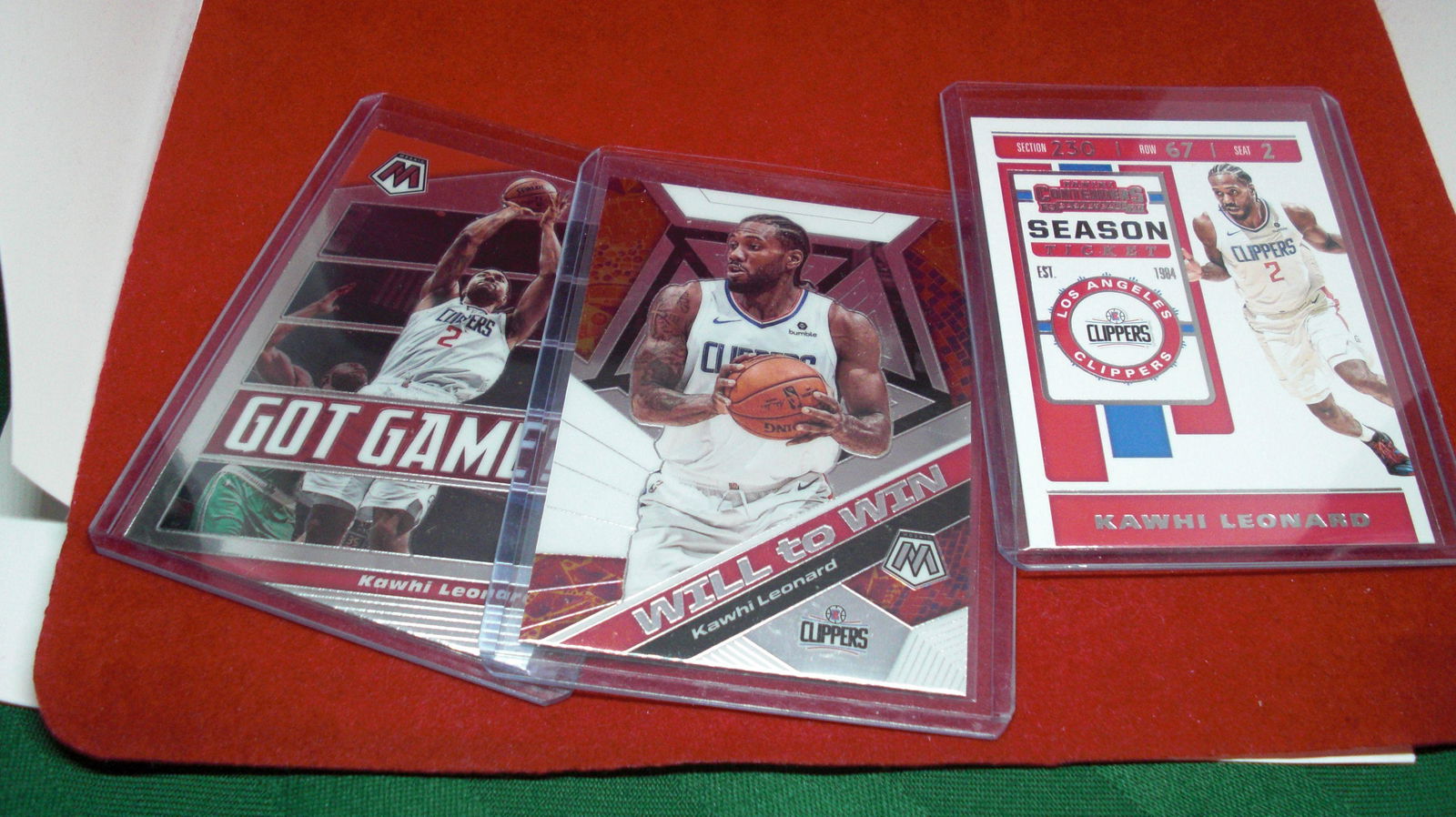 lot of 3 kawhi leonard cards (1 of 1)