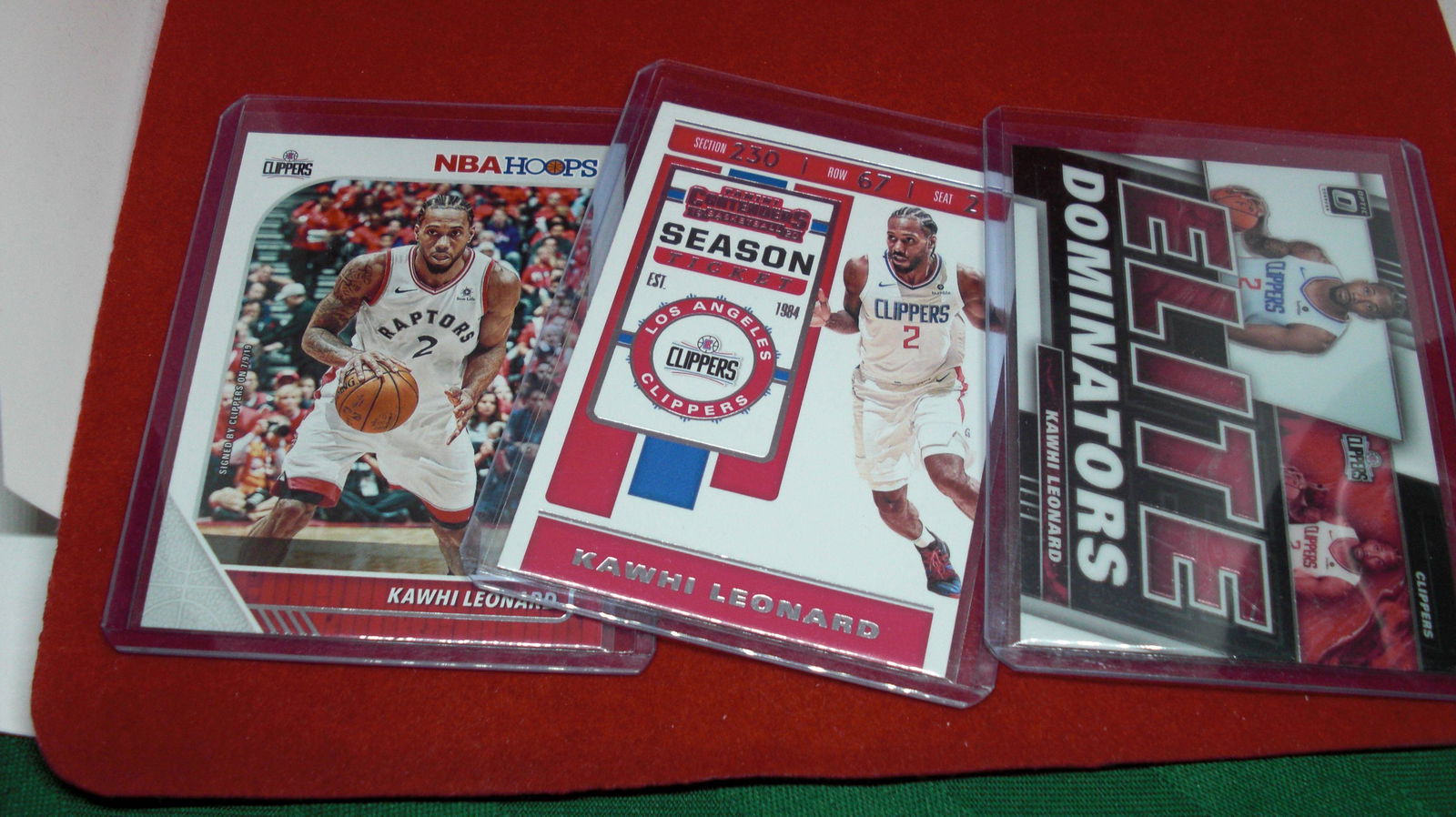 lot of 3 kawhi leonard cards (1 of 1)