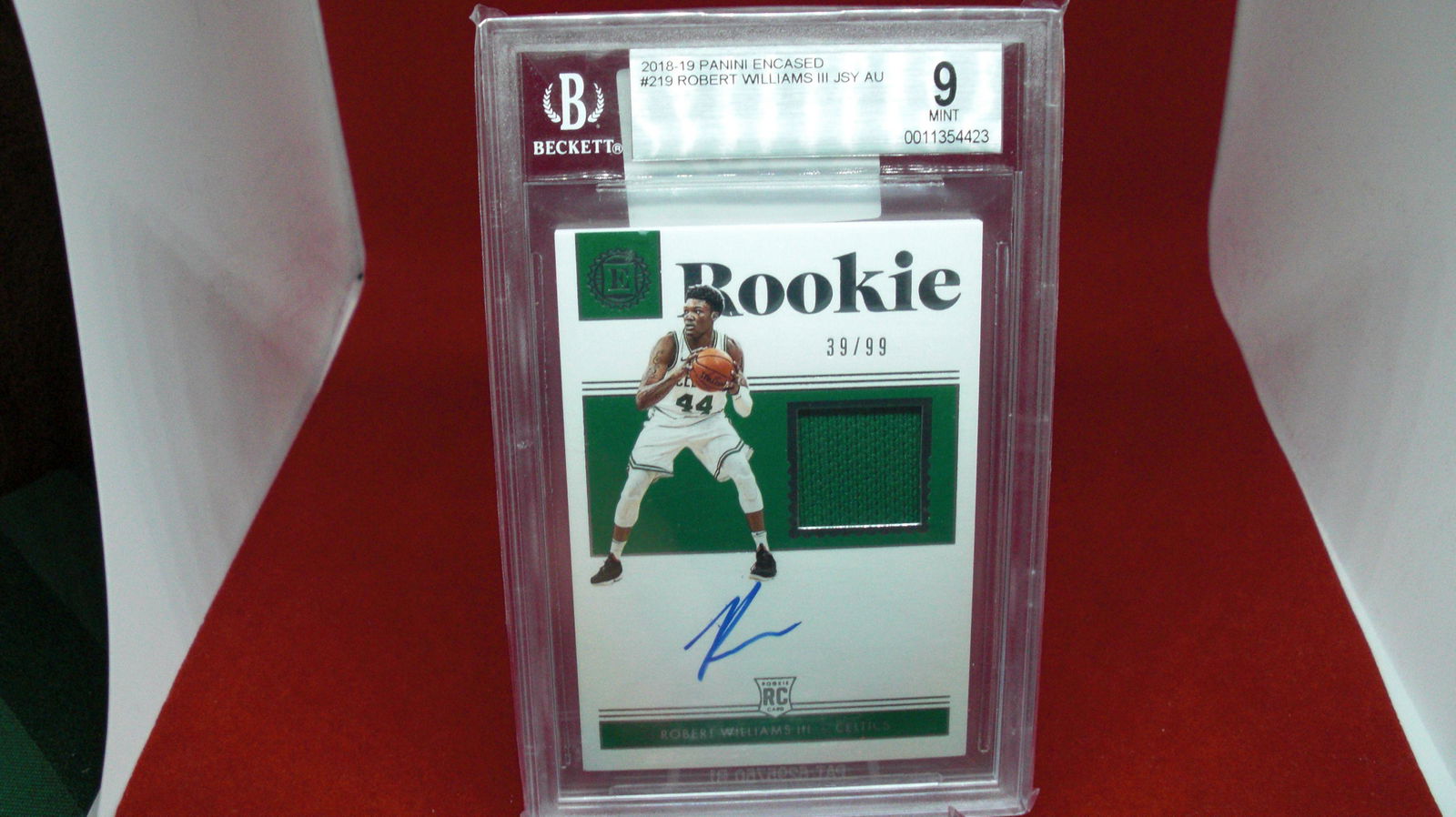 beckett graded robert williams jersey/signature mint 9 (1 of 1)