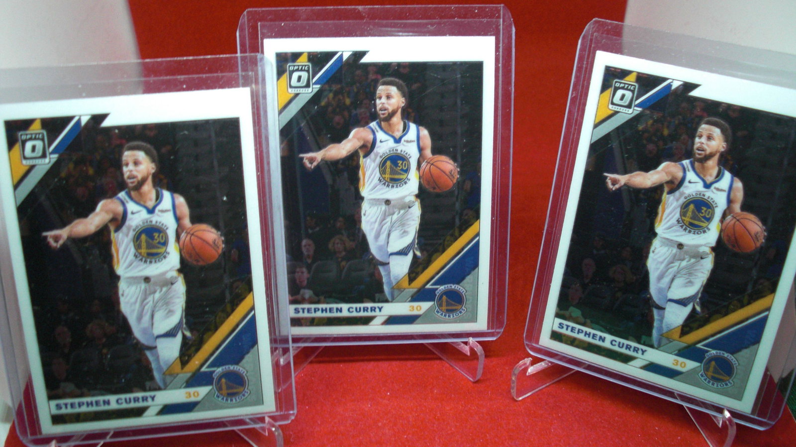 lot of 3 stephen curry: in top loader