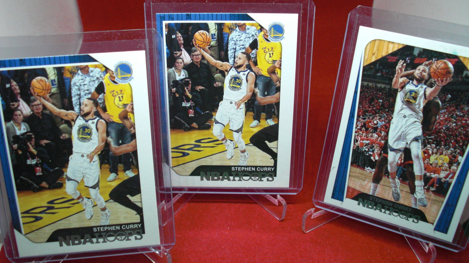 lot of 3 stephen curry: in top loader