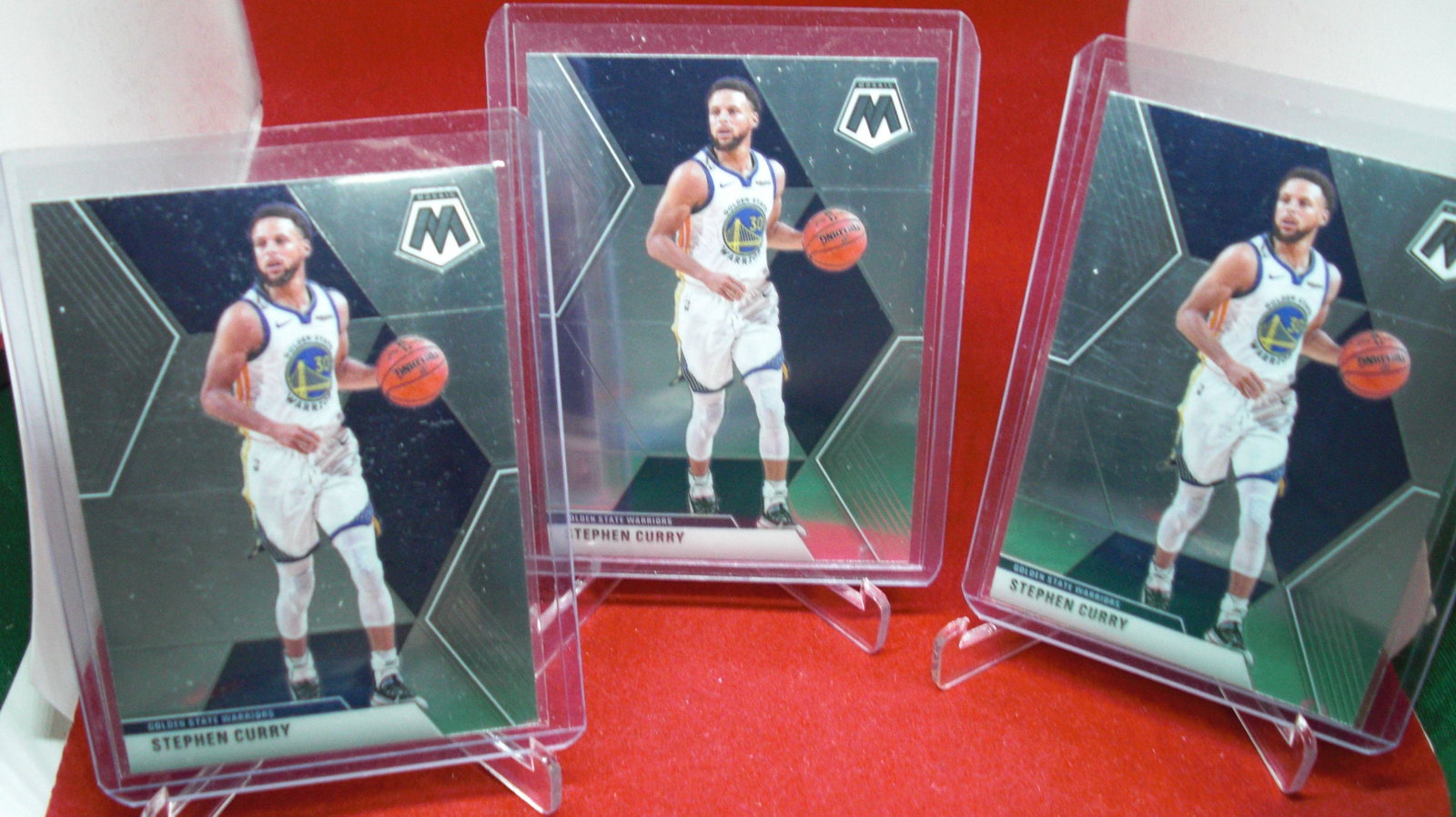 lot of 3 stephen curry: in top loader