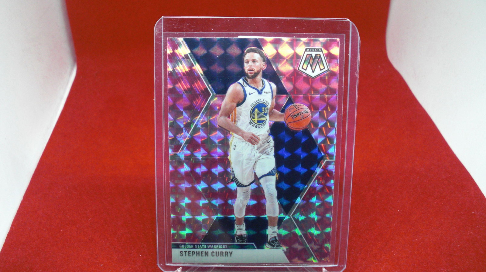 stephen curry pink mosaic: in top loader