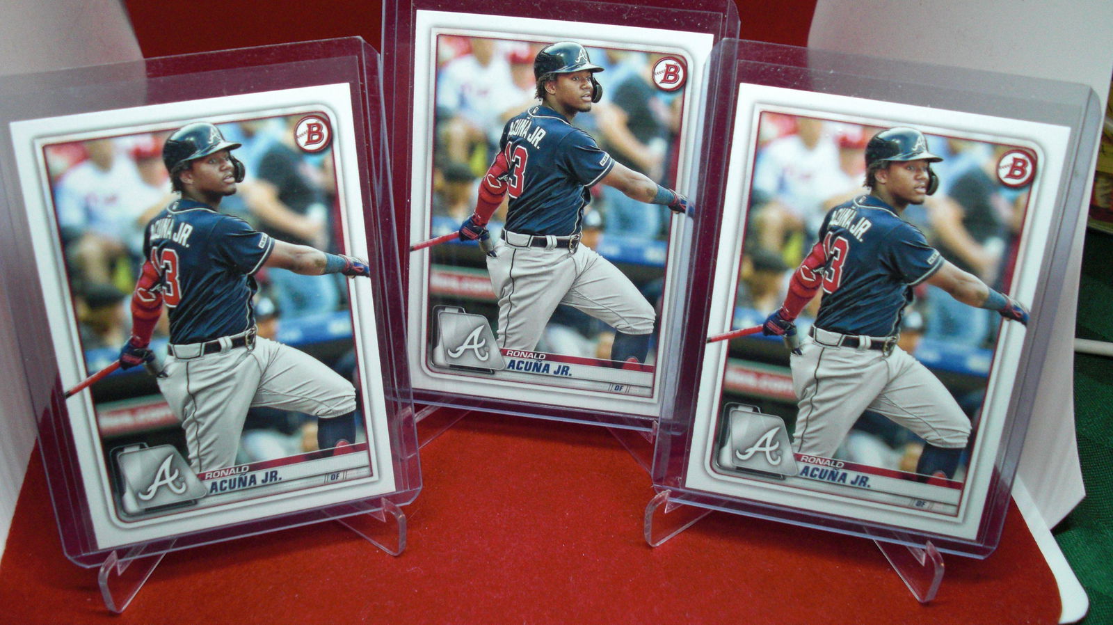 lot of 3 ronald acuna jr cards (1 of 1)
