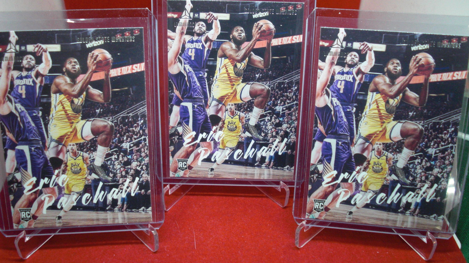 lot of 3 eric paschall rookies: in top loader