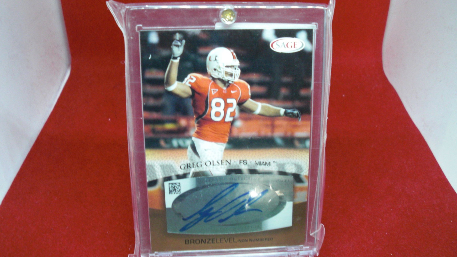 greg olsen signature: in hard plastic case