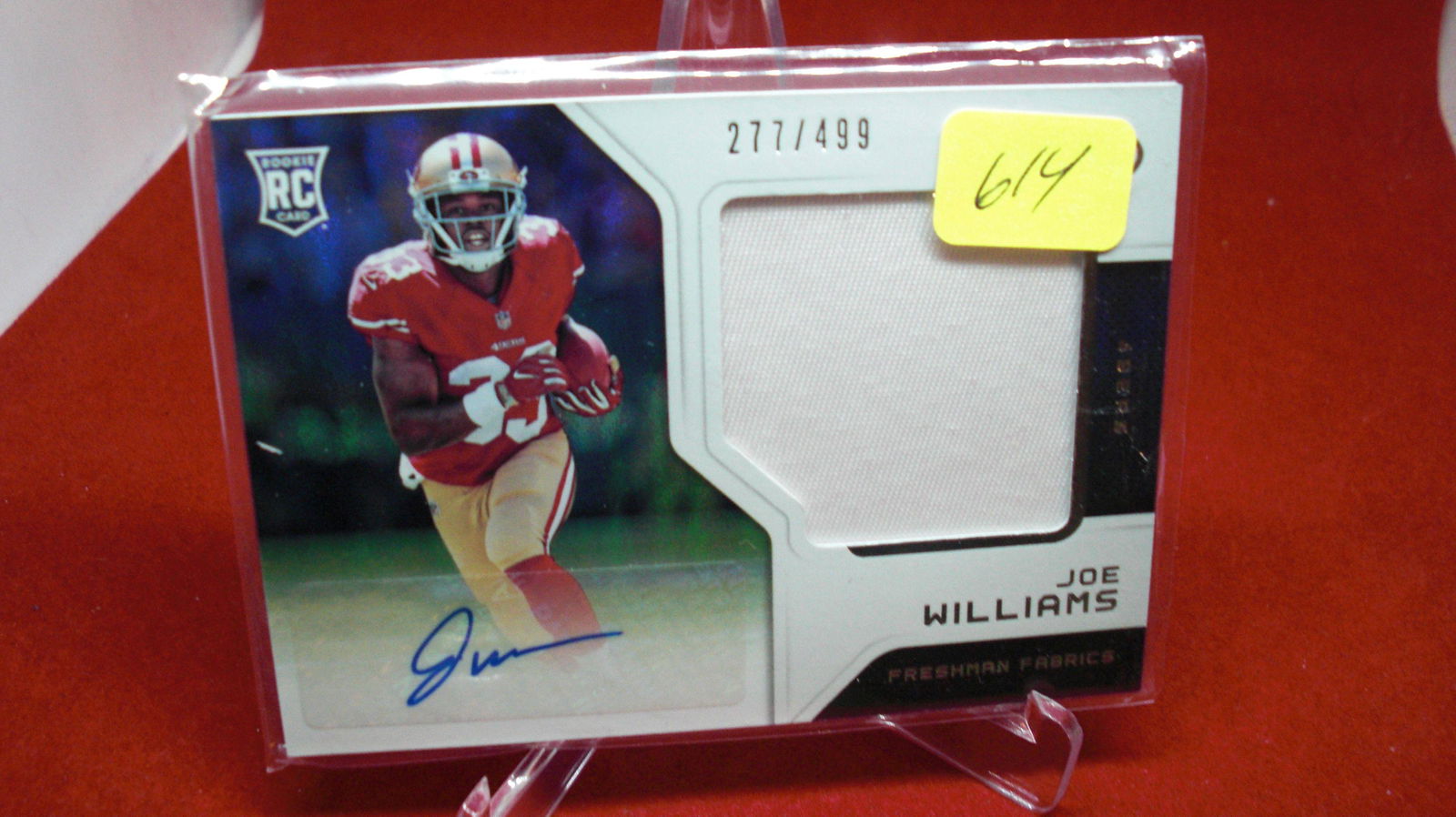joe williams signature/jersey rookie #277/499 (1 of 1)