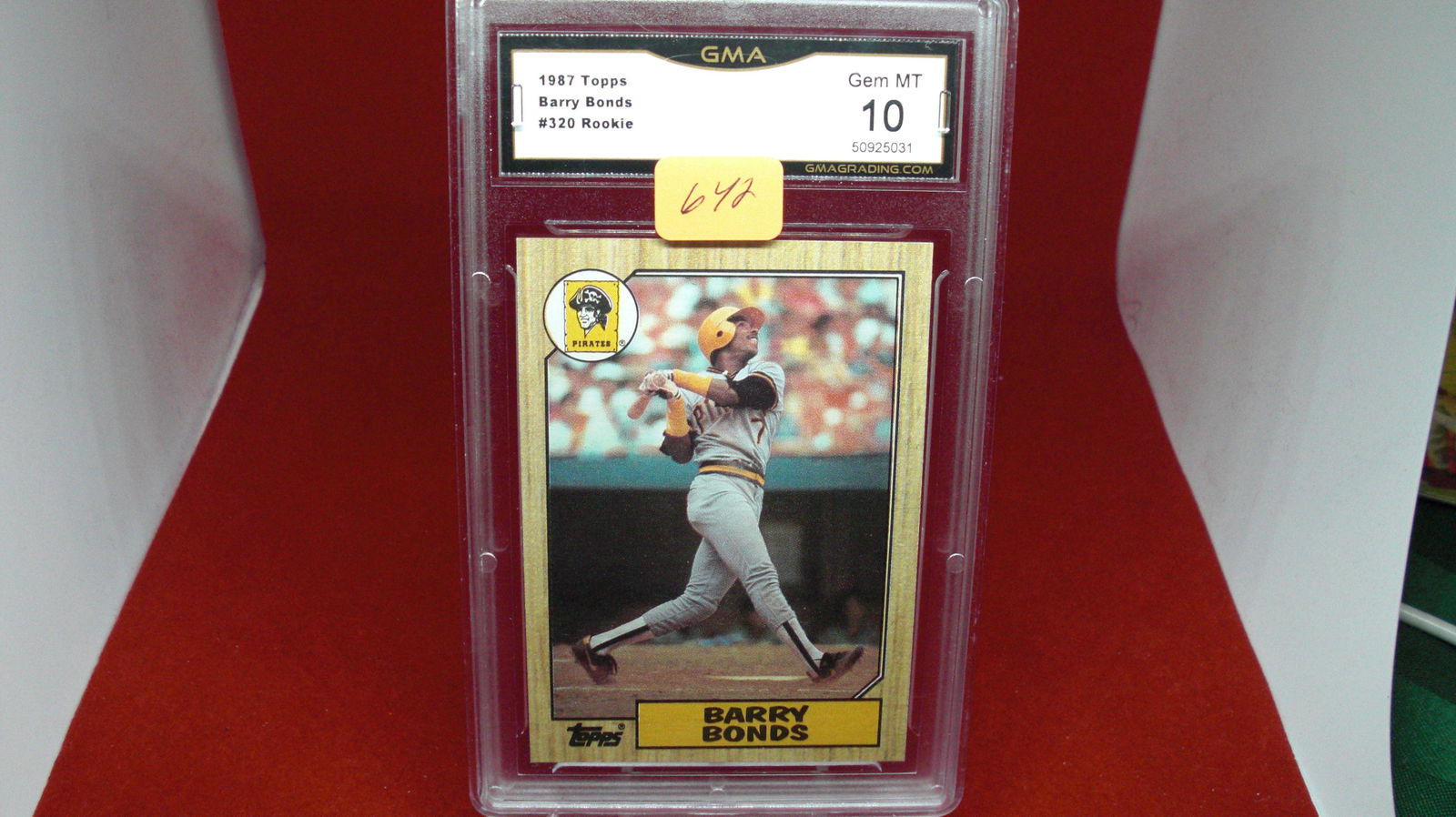 gma graded 1987 barry bonds mint 10 (1 of 1)