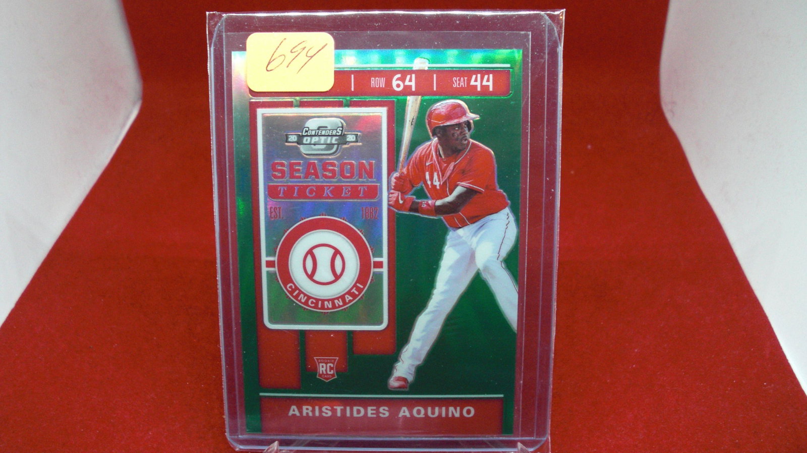 aristides aquino rookie: in top loader