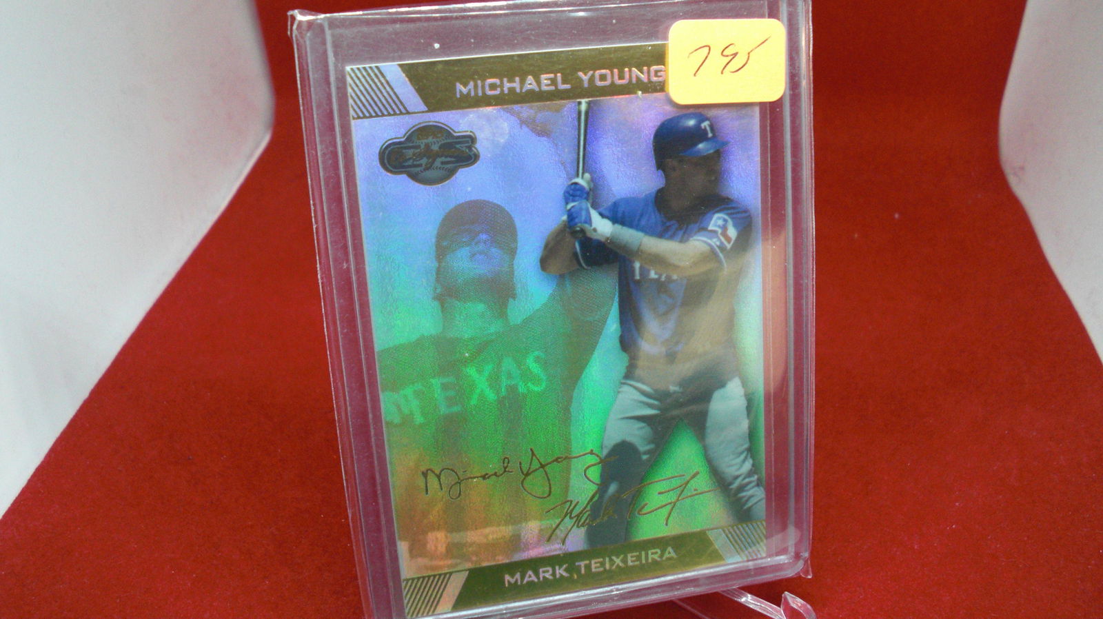 mark teixeira signature card #03/05 (1 of 1)