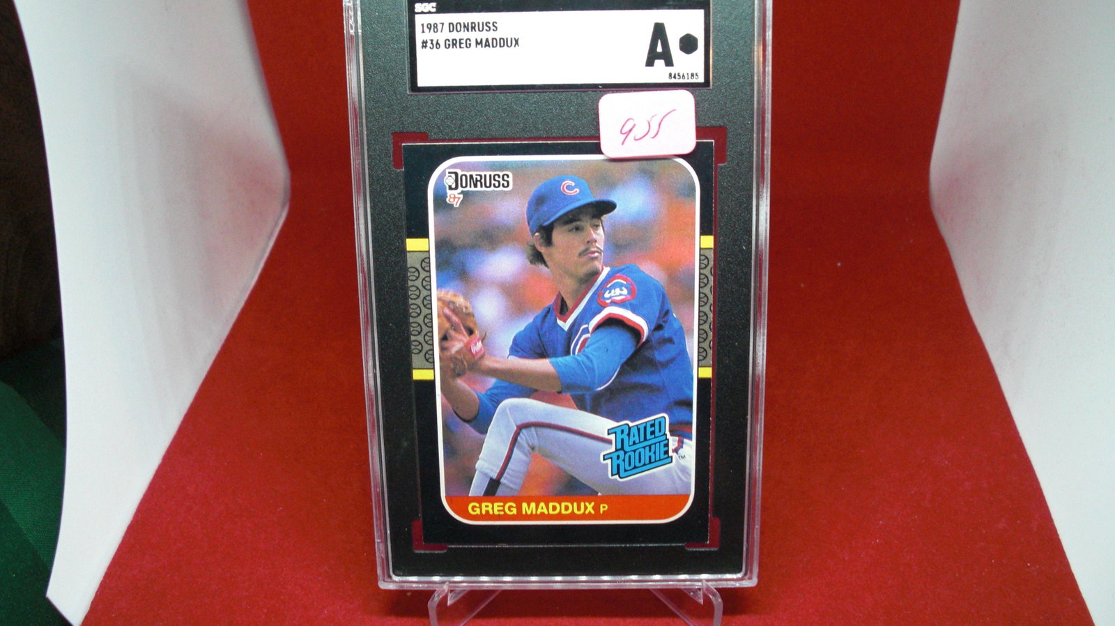 sgc 1987 greg maddux graded A: nice graded card