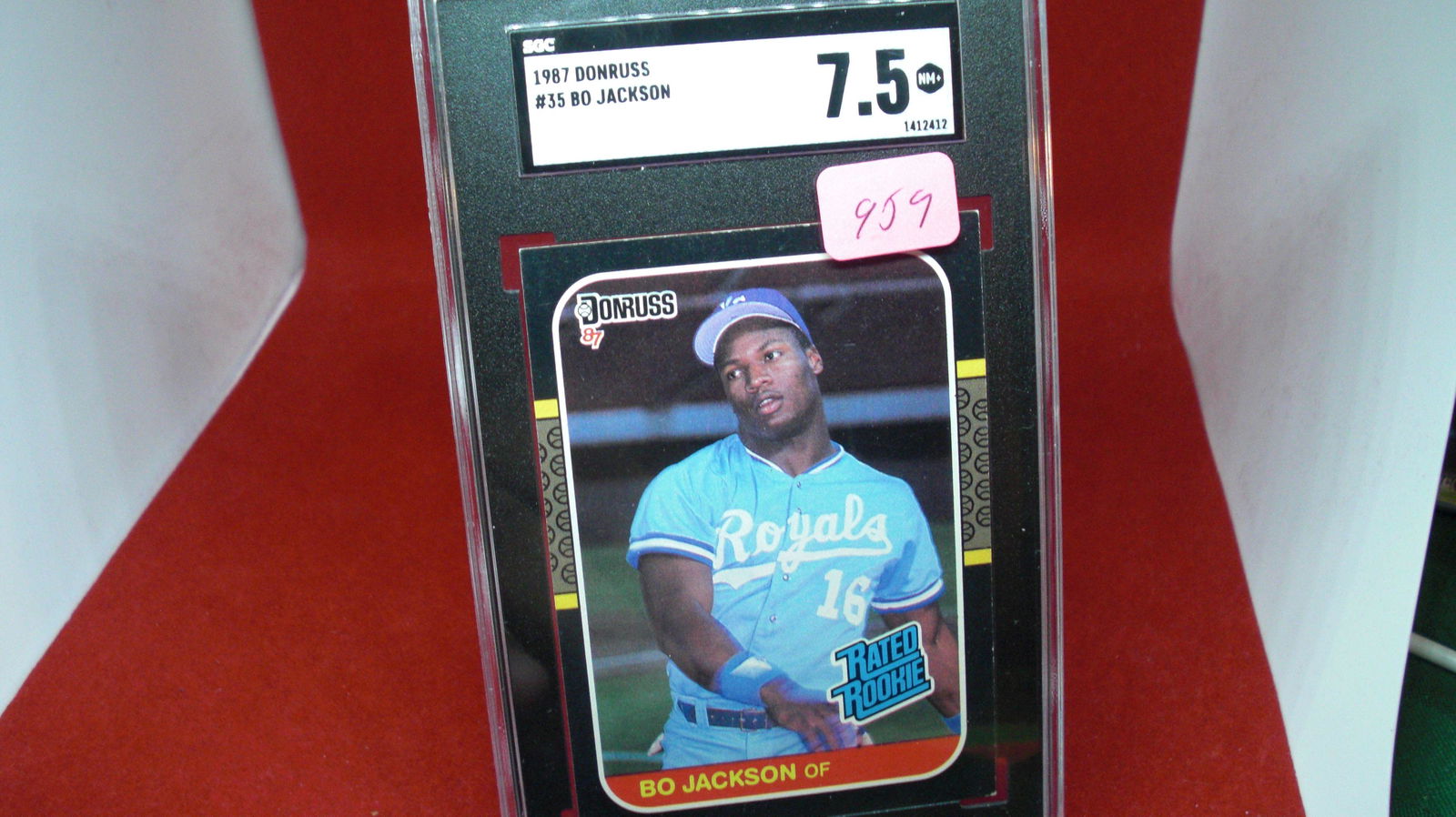 sgc graded 1987 bo jackson mint 7.5 (1 of 1)