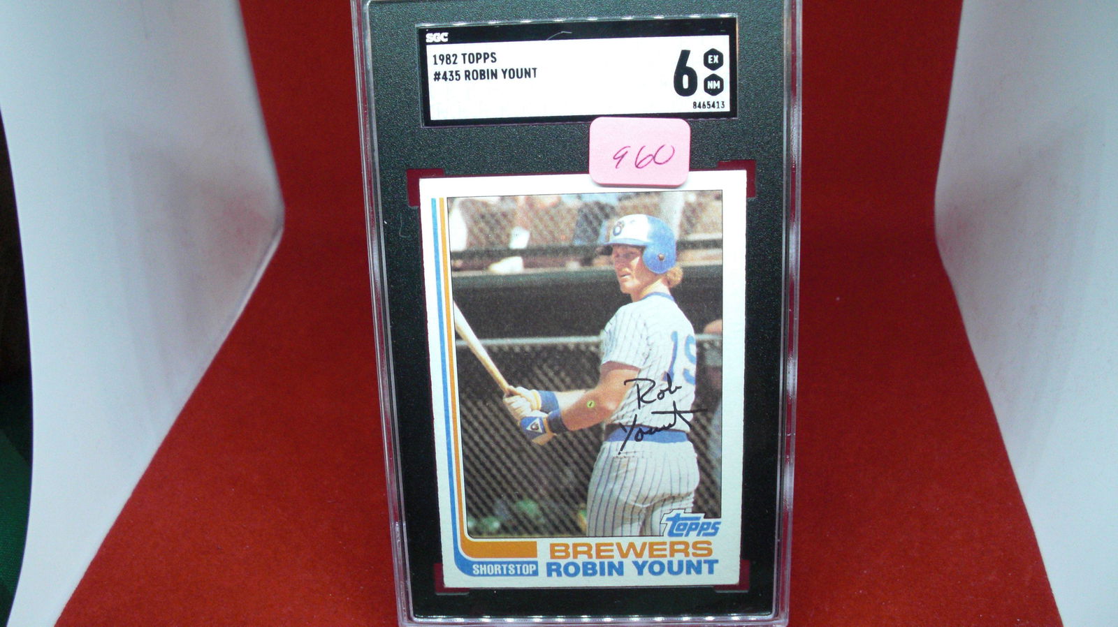 sgc graded 1982 topps robin yount mint 6 (1 of 1)