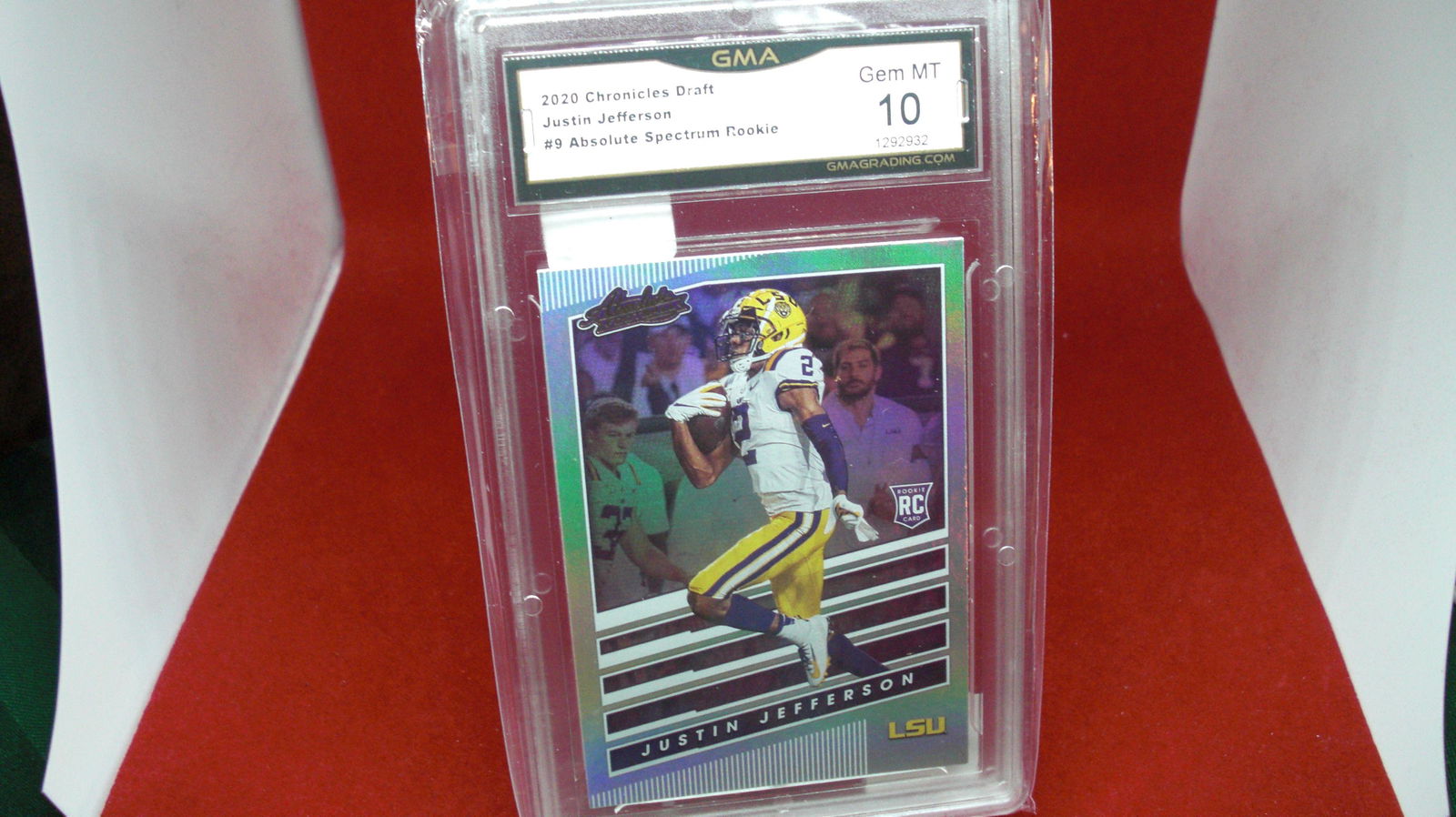 gma graded justin jefferson rookie mint 10 (1 of 1)