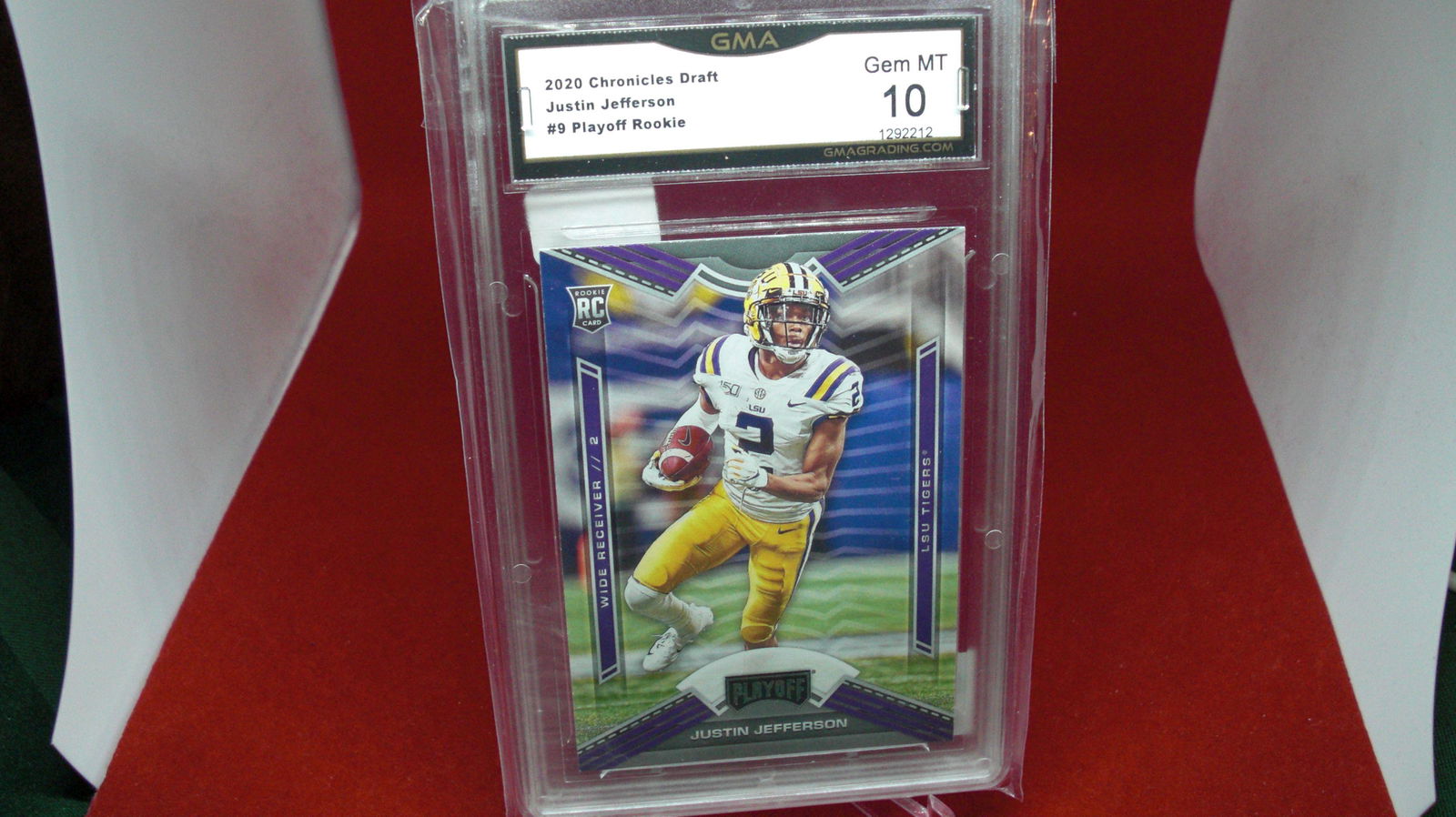 gma graded justin jefferson rookie mint 10 (1 of 1)