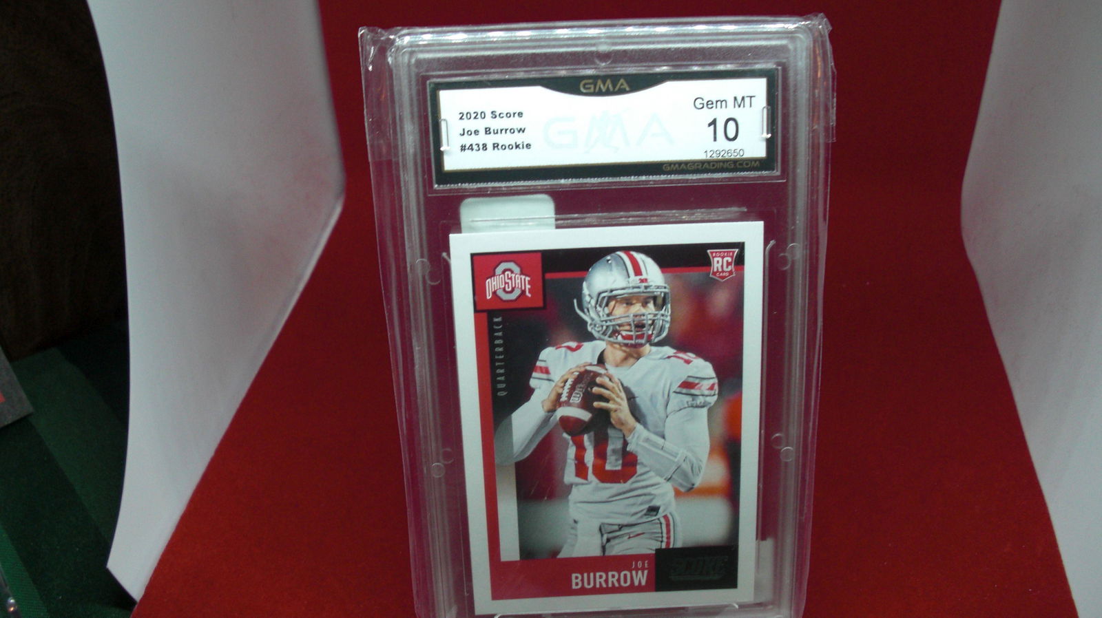 gma graded joe burrow rookie mint 10 (1 of 1)