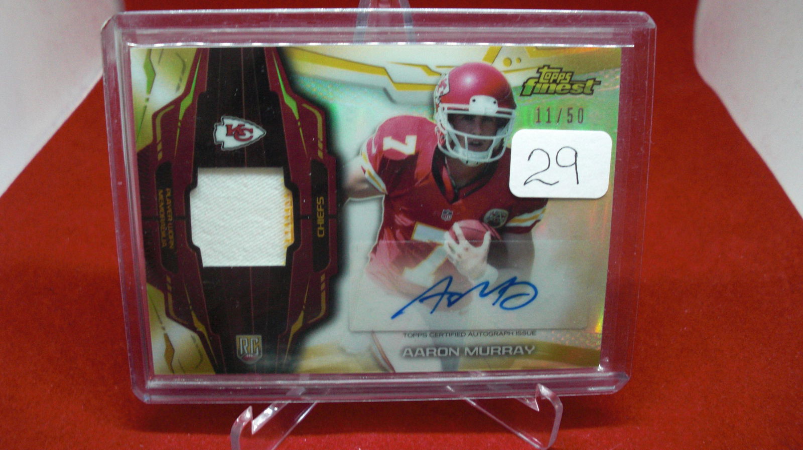 Aaron Murray Jersey Sig RC 11/25 Refractor (1 of 1)