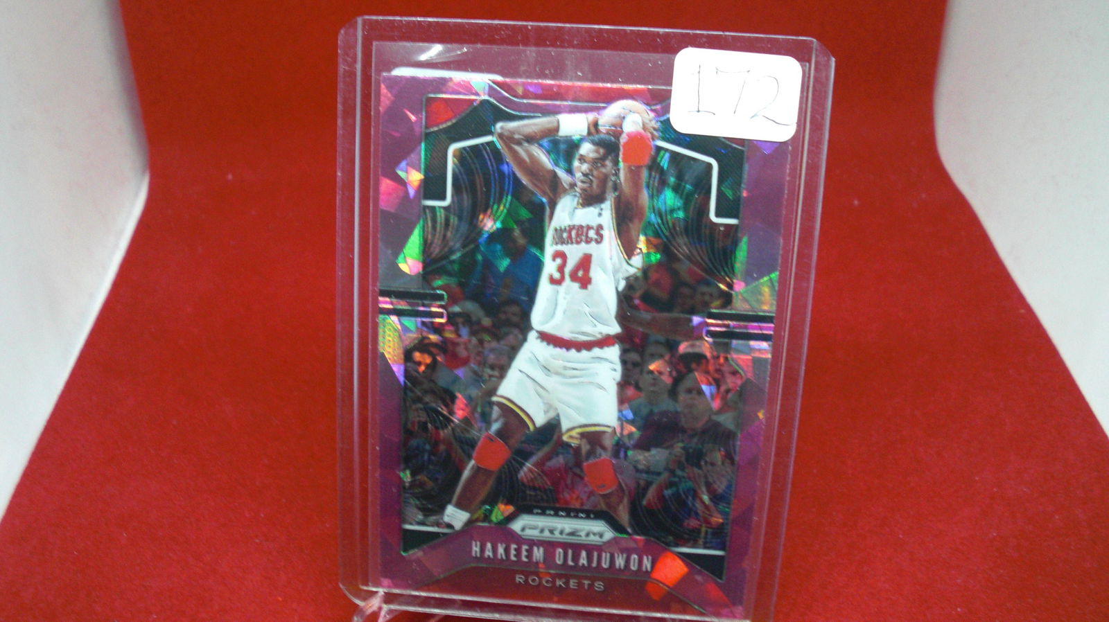 Hakeem Olajuwon Pink Ice Prizm (1 of 1)