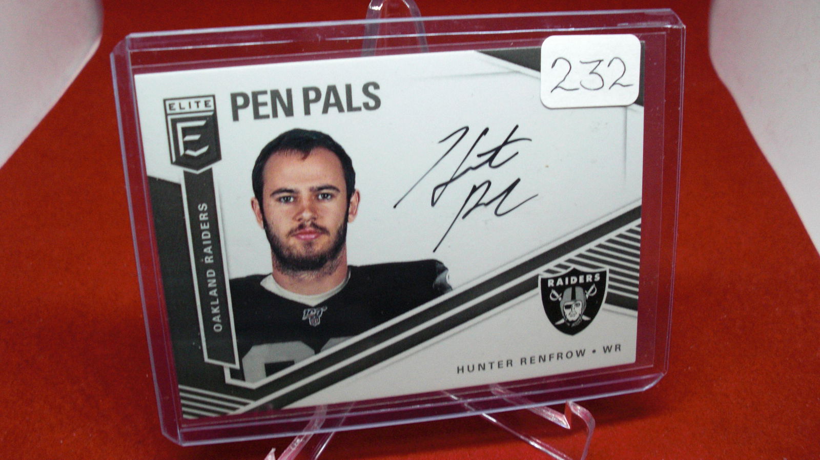 Hunter Renfrow Signature Card (1 of 1)