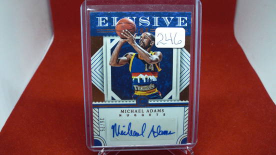 Michael Adams 26/75 Signature Card: Michael Adams 26/75 Signature Card