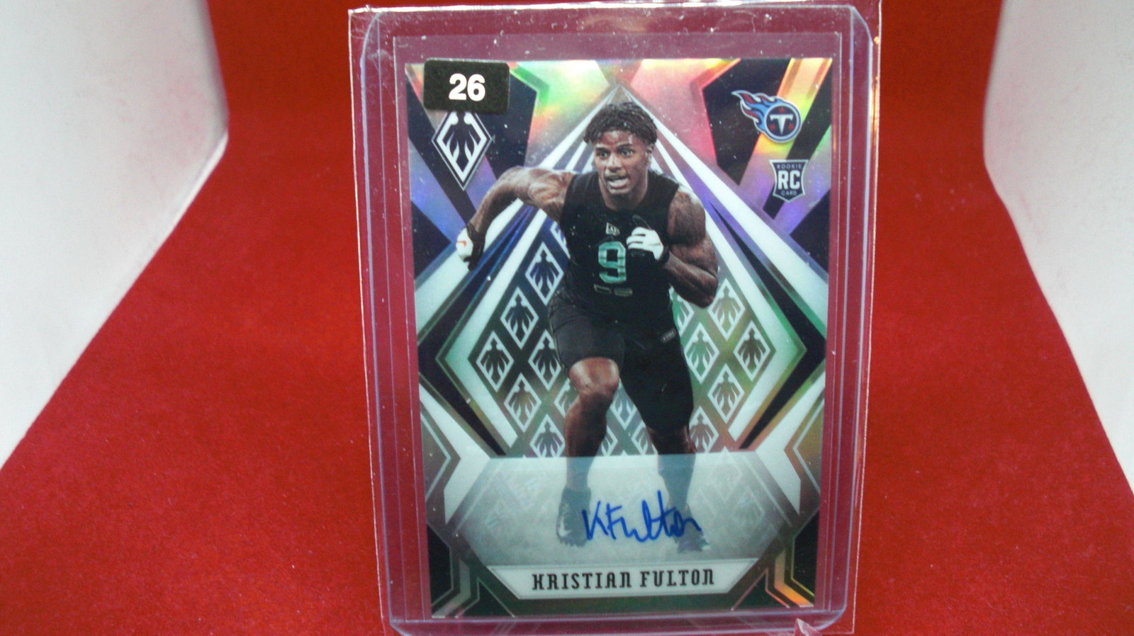 kristian fulton rookie signature: in top loader