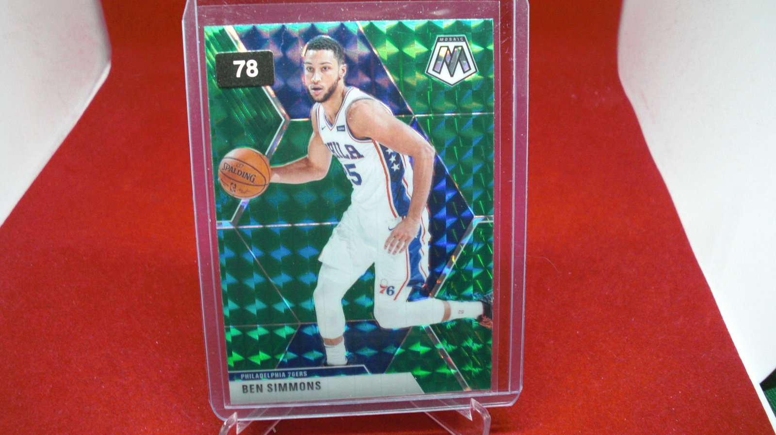 ben simmons green mosaic: in top loader