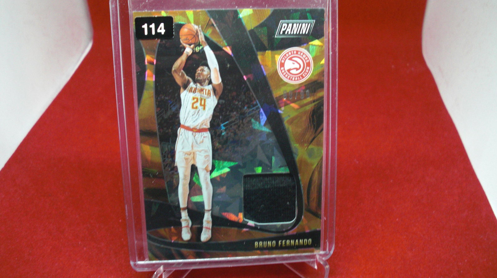 bruno fernando orange cracked ice #99/99: in top loader