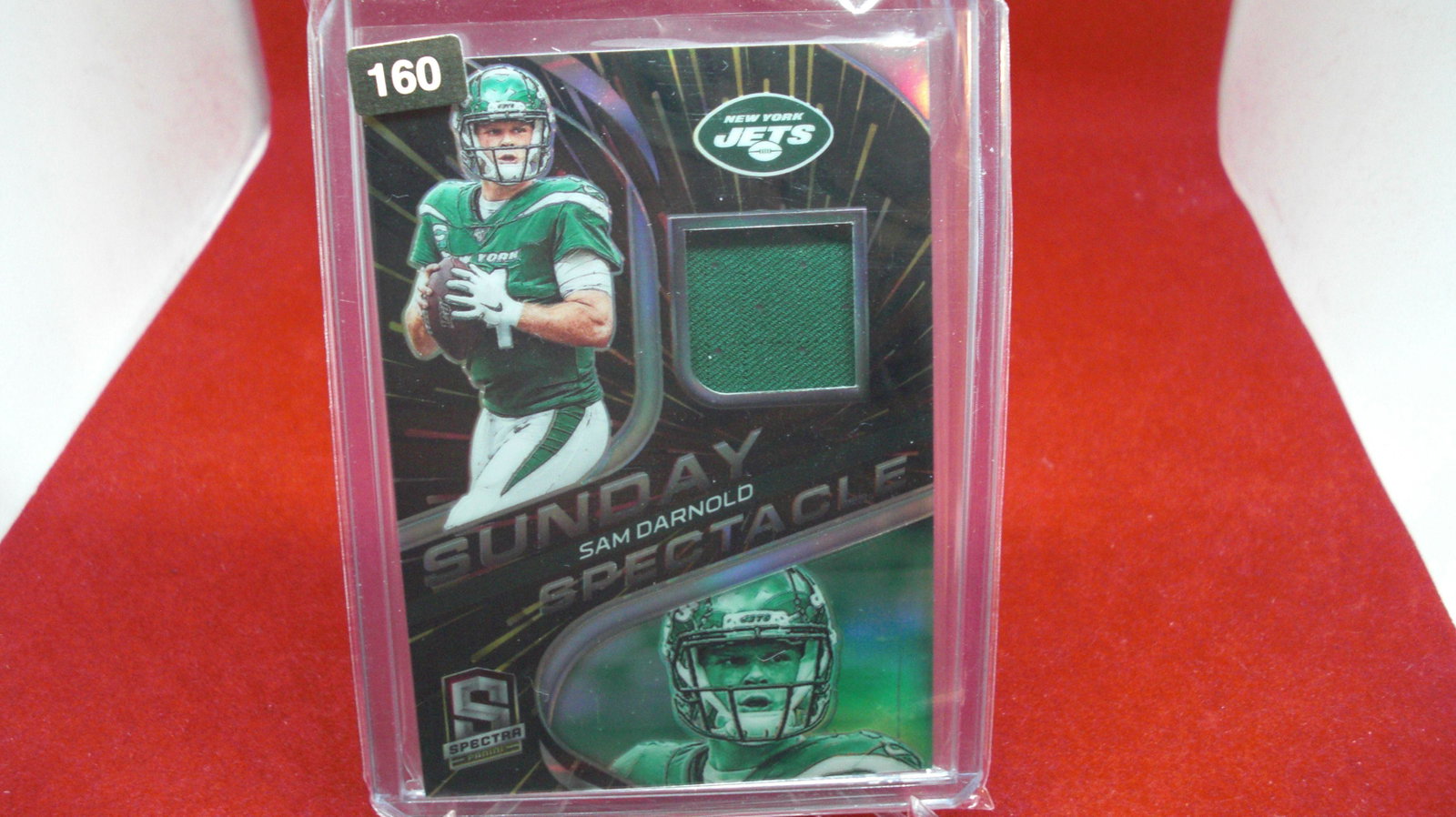 sam darnold jersey spectra #44/75: in top loader