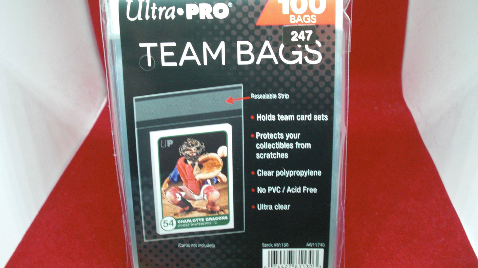 lot of 100 team bags unopened: unopened