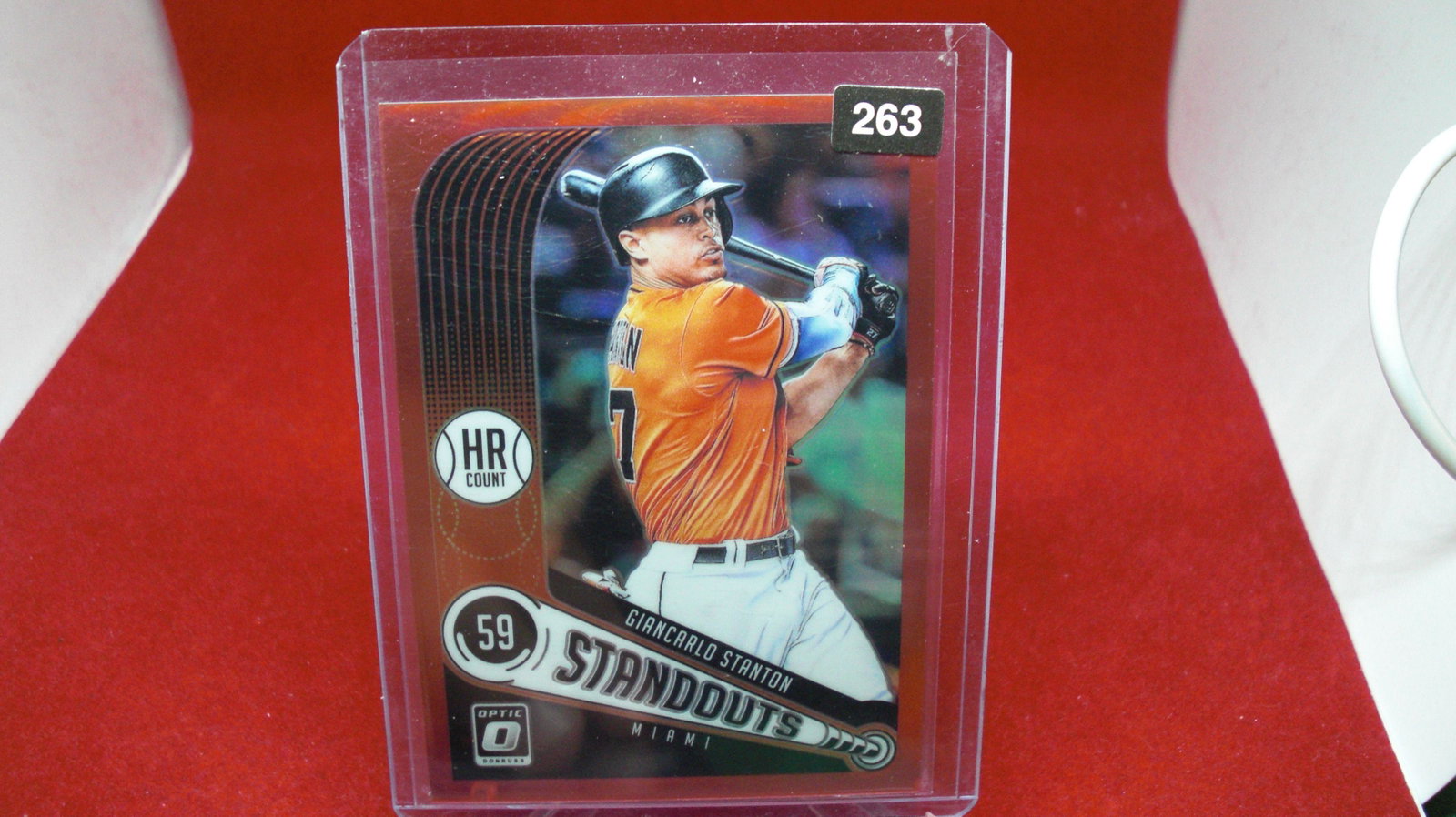 giancarlo stanton orage optic #89/99: in top loader