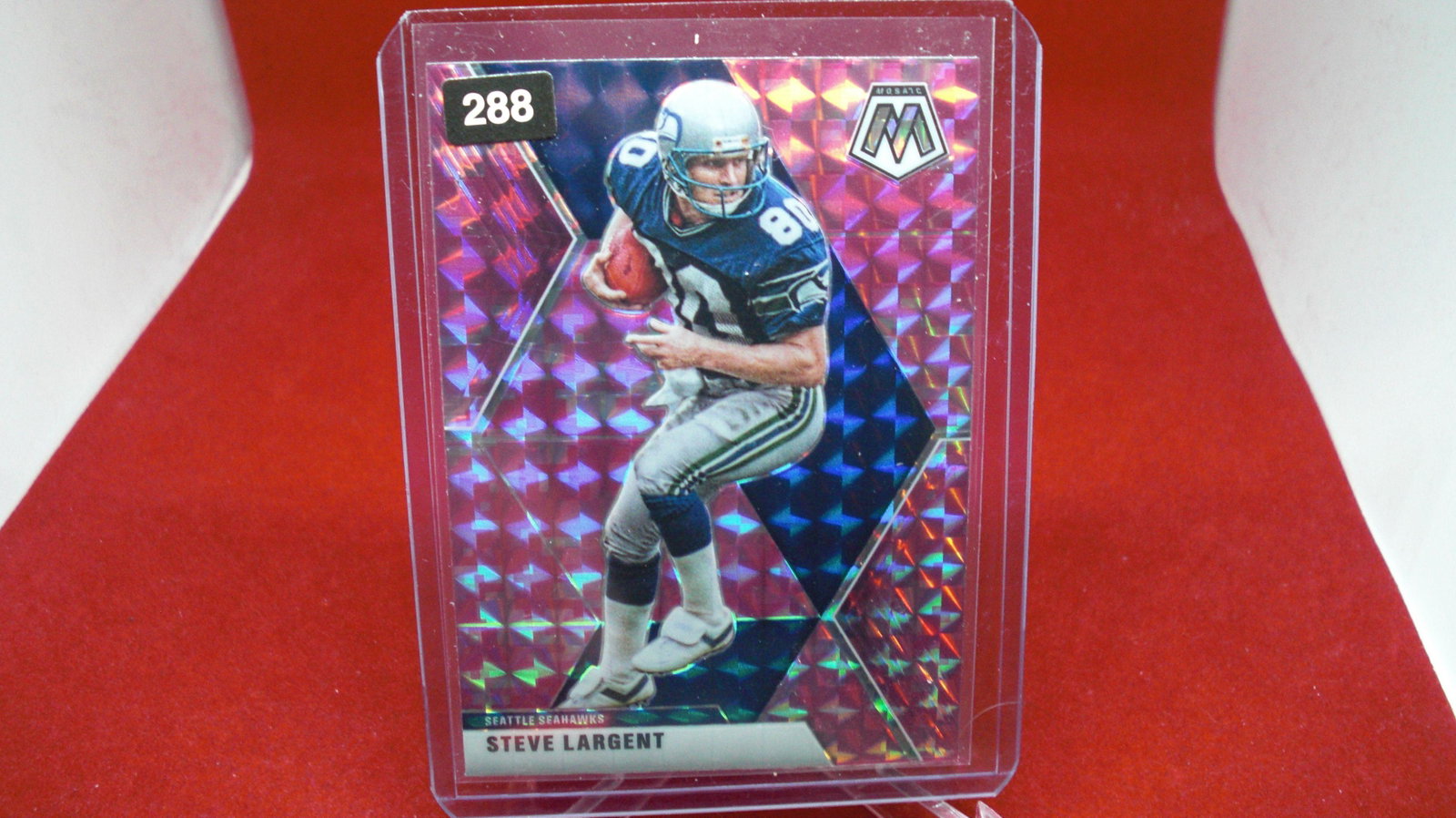 steve largent pink mosaic: in top loader