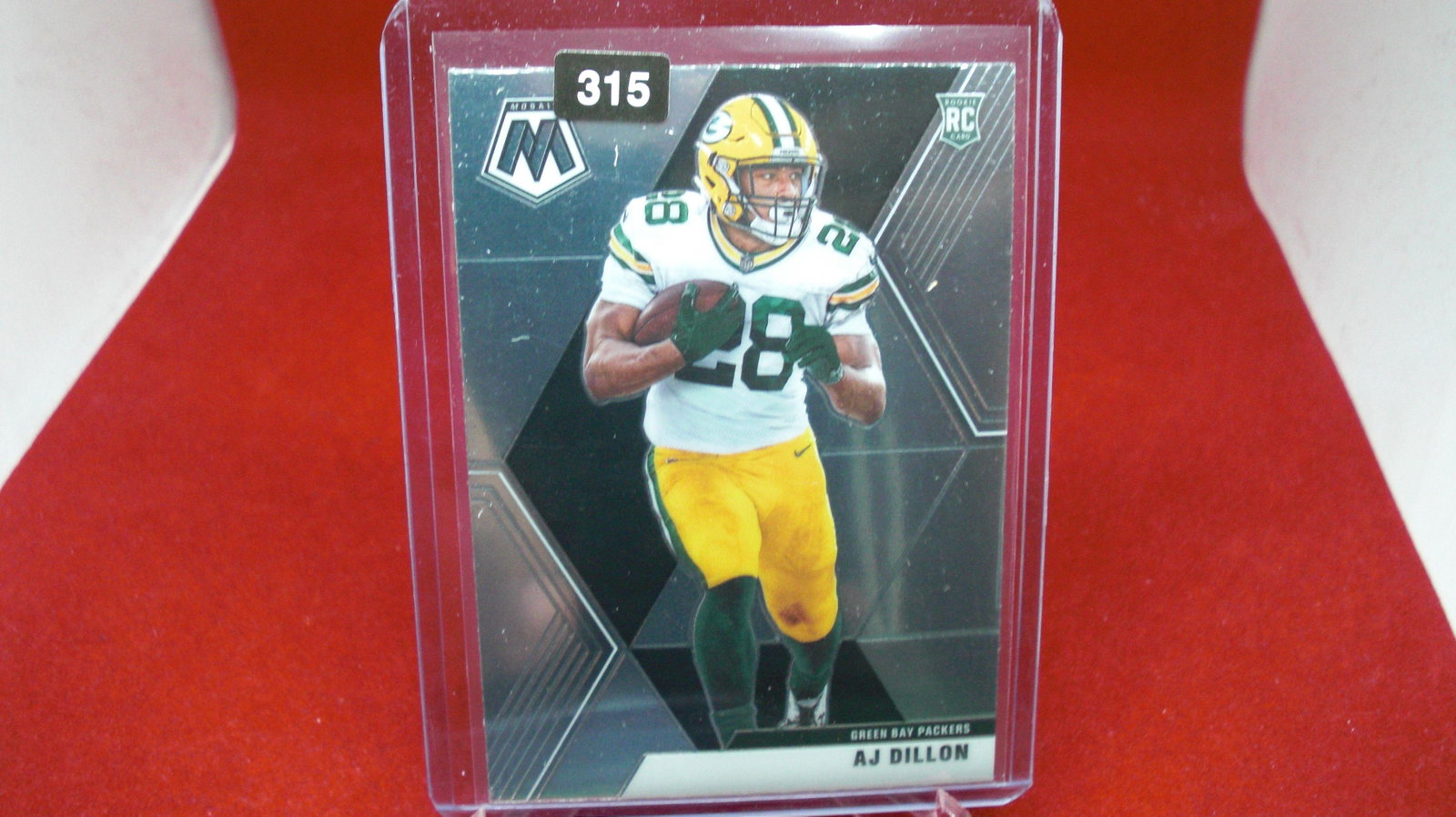 aj dillon rookie mosaic: in top loader