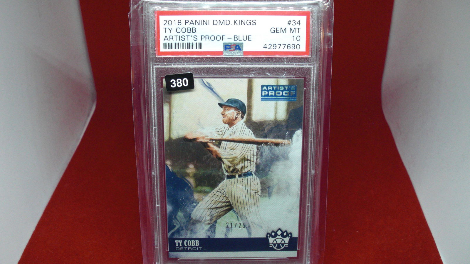 psa graded 2018 ty cobb artist proof mint 10: nice graded card