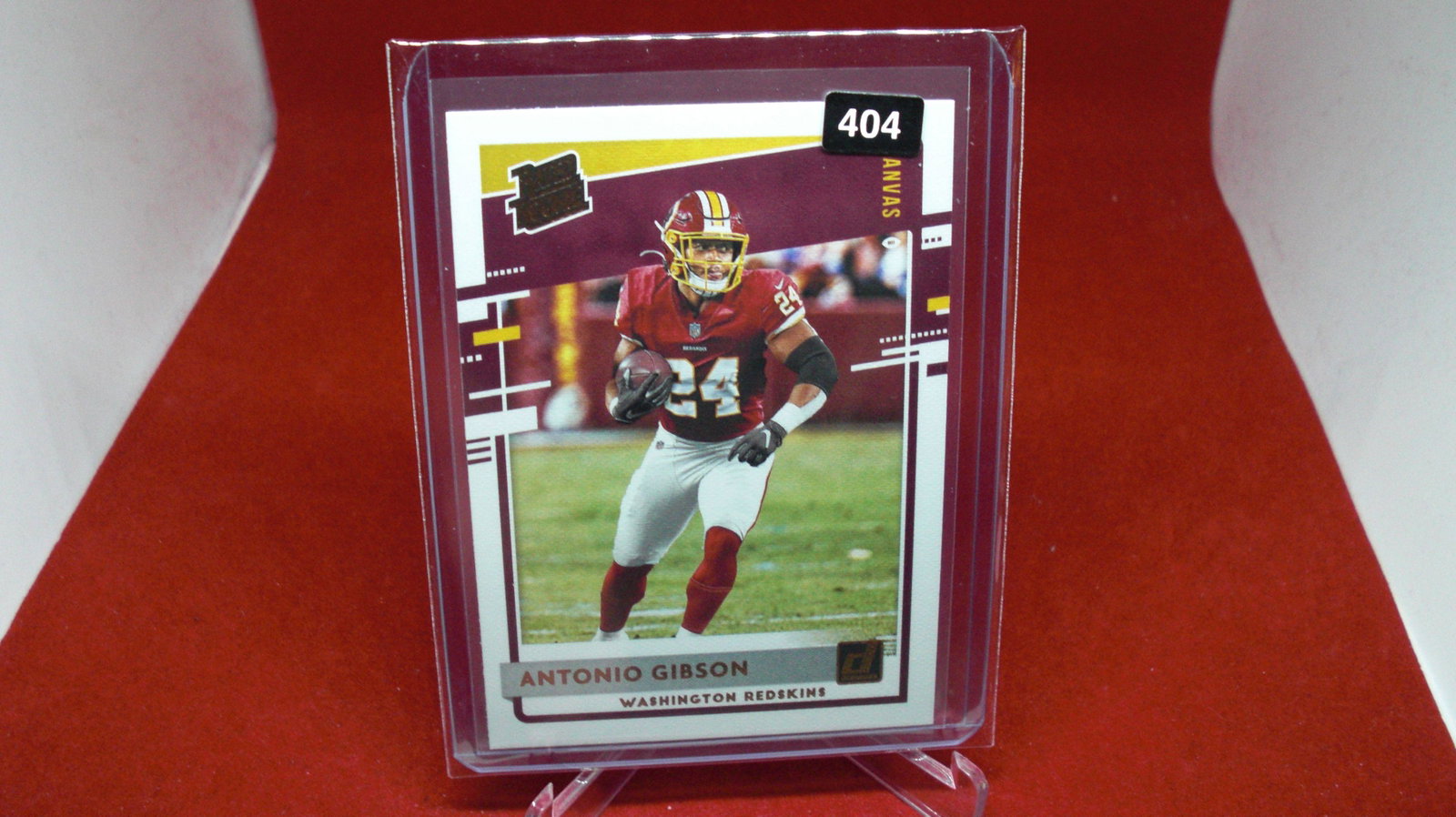 antonio gibson rated rookie: in top loader