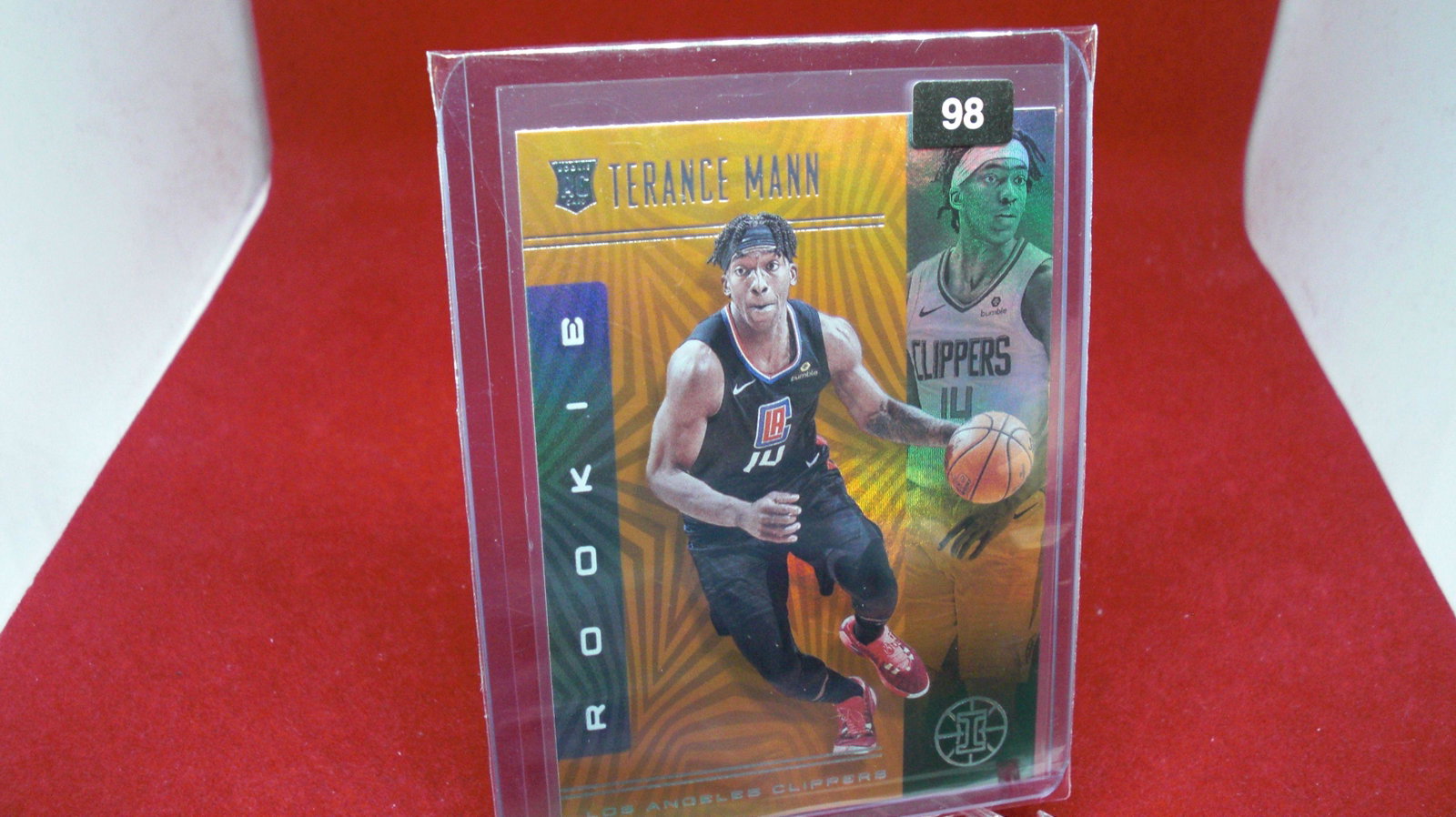 terance mann rookie orange: in top loader