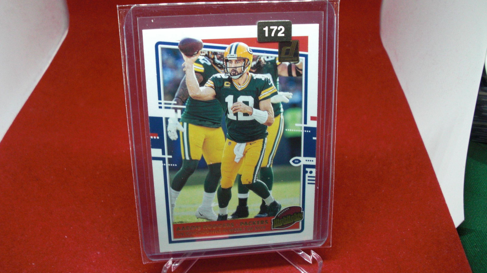 aaron rodgers: in top loader