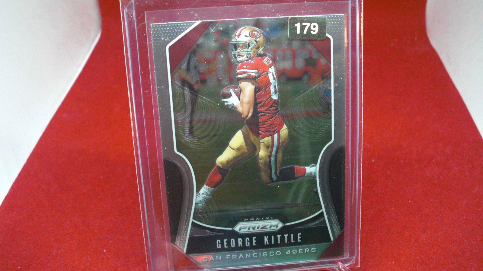 george kittle prizm: in top loader